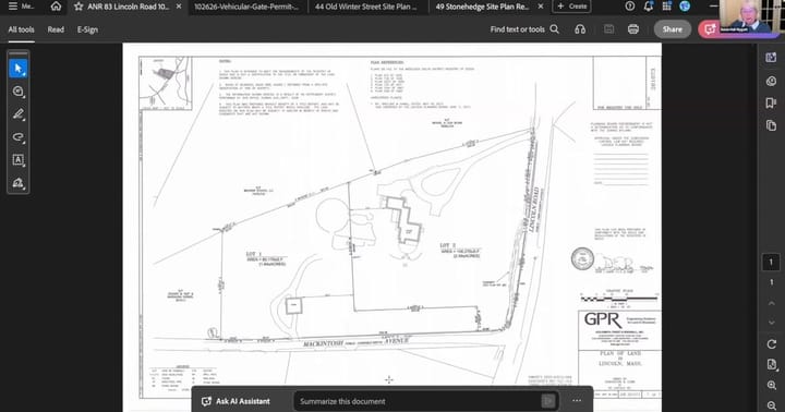 From the Planning Board